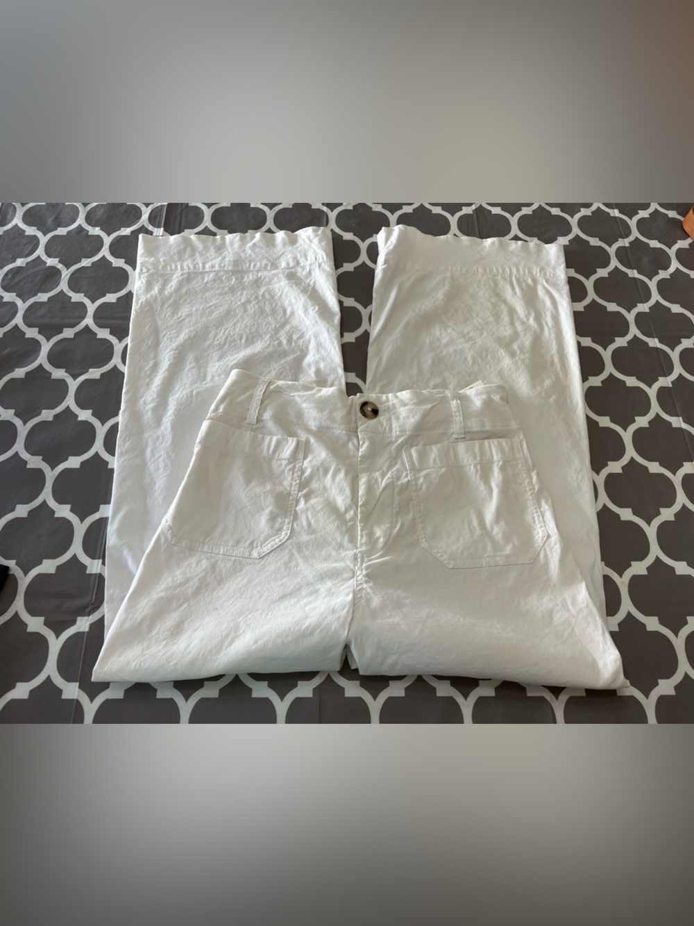 Anthropologie Maeve The Collette White Pants - Picture 2 of 12